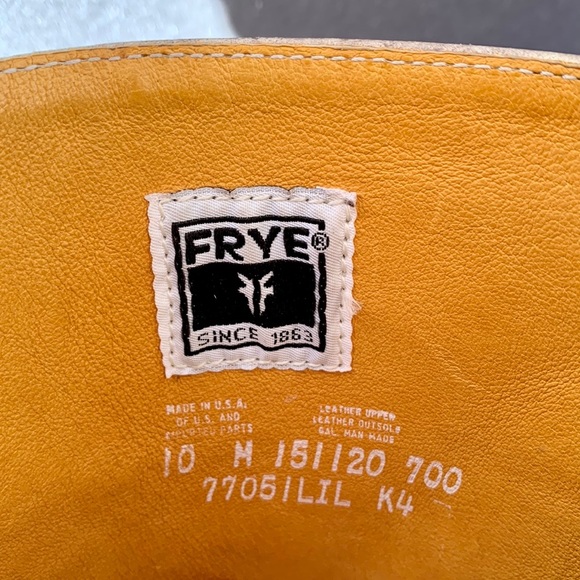 FRYE Campus 14L Rare Gray Purple Tall Western Motorcycle Moto Boots Size 10 - Picture 8 of 11